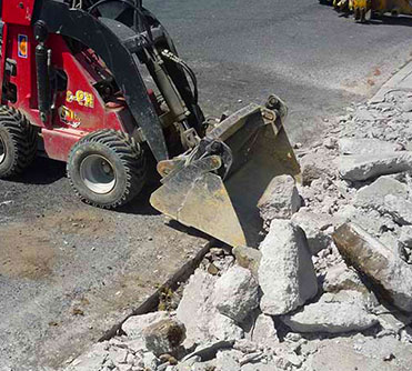 Rimozione dei calcinacci